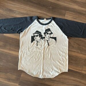 Vintage 80’s Blues Brothers Tshirt.  3/4 sleeves.